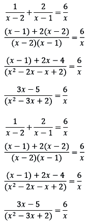 Find The Roots Of The Equation 1 X 2 2 X 1 6 X X 0 Sarthaks Econnect Largest Online Education Community