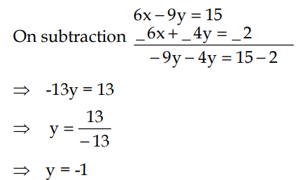 Solve The Following Equations 2x 3y 5 3x 2y 1 Sarthaks Econnect Largest Online Education Community