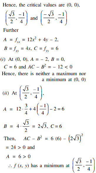 Find The Extreme Values Of The Function X 4 2x 2y X 2 3y 2 Sarthaks Econnect Largest Online Education Community