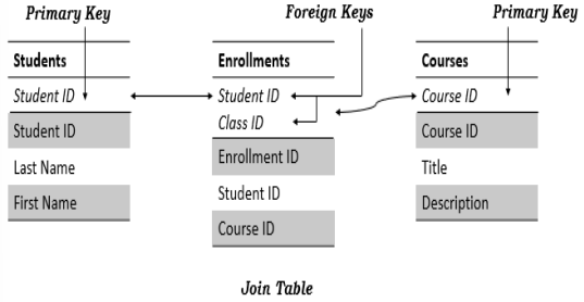 Students and Course Database