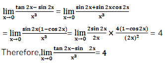 Evaluate The Following Limit Lim X 0 Tan 2x Sin 2x X 3 Maths Pyranic