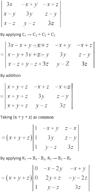 Using Properties Of Determinants Prove That 3x X Y X Z X Y 3y Z Y X Z Y Z 3z 3 X Y Z Xy Yz Zx Sarthaks Econnect