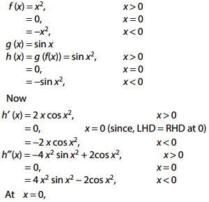 Let F X X X G X Sin X And H X Gof X Then A H X Is Not Differentiable At X 0 Sarthaks Econnect Largest Online Education Community