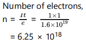 Show That One Ampere Is Equivalent To A Flow Of 6 25 X 10 18 Elementary Charges Per Second Sarthaks Econnect Largest Online Education Community