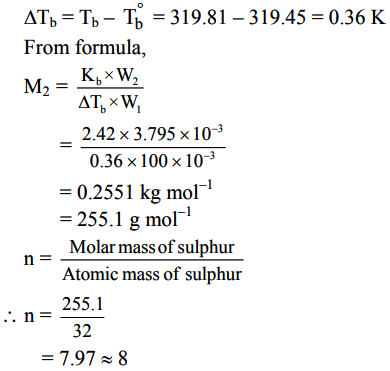 Answered: The boiling point of sulfur is 444.6°C.…