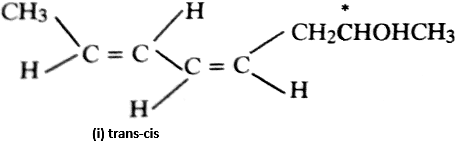 Since the compound has two dissimilarly substituted double bonds