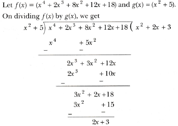 If The Polynomial X 4 2x 3 8x 2 12x 18 Is Divided By Another Polynomial X 2 5 The Remainder Comes Out To Be Px Q Find Values Of P And Q Sarthaks Econnect Largest Online Education Community