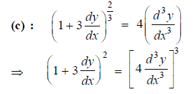 The Order And Degree Of The Differential Equation 1 3 Dy Dx 2 3 4 D 3y Dx 3 Are Sarthaks Econnect Largest Online Education Community