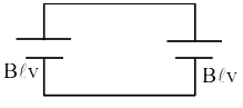 A square loop of side 15 cm being moved towards