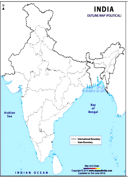 political outline map of india On The Outline Political Map Of India Provided To You Locate And political outline map of india