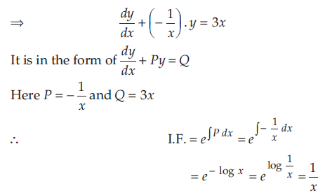 Solve The Following Differential Equation Y 3x 2 Dx Dy X Sarthaks Econnect Largest Online Education Community