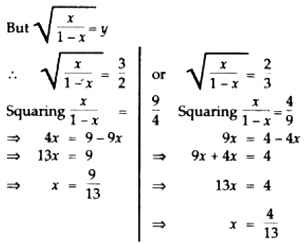 Solve The Following By Reducing Them To Quadratic Equations X 1 X 1 X X 13 6 Sarthaks Econnect Largest Online Education Community