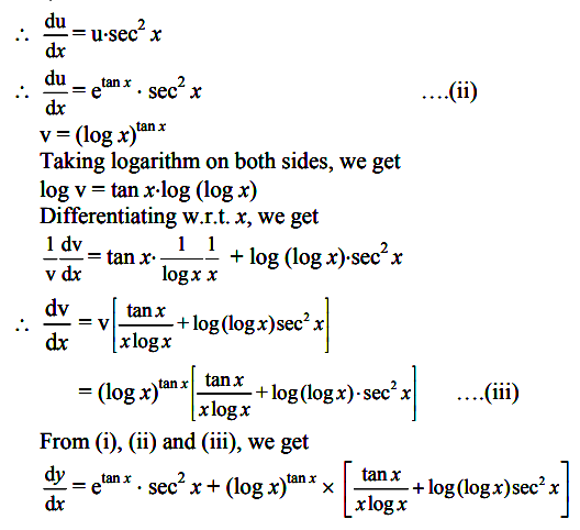 If Y E Tan X Log X Tan X Then Find Dy Dx Sarthaks Econnect Largest Online Education Community