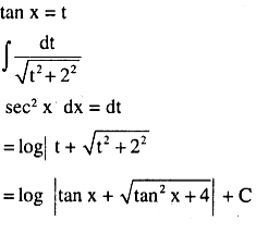 Find The Integrals Of The Functions Sec 2x Tan 2x 4 Sarthaks Econnect Largest Online Education Community