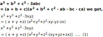 If X Y Z 8 And Xy Yz Zx Find The Value Of X 3 Y 3 Z 3 3xyz Sarthaks Econnect Largest Online Education Community