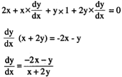 Find Dy Dx Of X 2 Xy Y 2 100 Sarthaks Econnect Largest Online Education Community