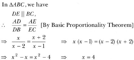 In Fig 7 11 De If Ad X Db X 2 Ae X 2 And Ec X 1 Find The Value Of X Sarthaks Econnect Largest Online Education Community