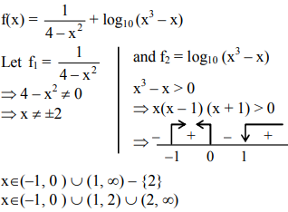 The Domain Of The Definition Of The Function F X 1 4 X 2 Log10 10 X 3 X Is Sarthaks Econnect Largest Online Education Community