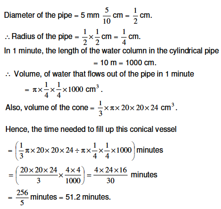 Water Flows At The Rate Of 10 M Per Minute Through A Cylindrical Pipe Having Its Diameter As 5 Mm Sarthaks Econnect Largest Online Education Munity