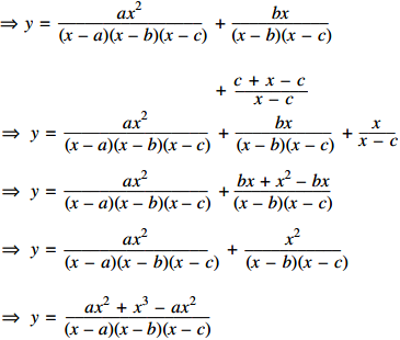 If Y Ax 2 X A X B X C Bx X B X C C X C 1 Then Prove That Dy Dx Y X A A X B B