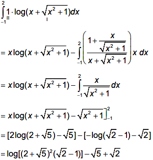 = log[(2 + 5)2 (2 - 1)] - 5 + 2