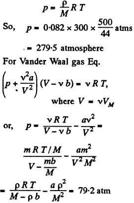 Find the isothermal compressibility `x` of a Van der Walls gas as a  function of volume 