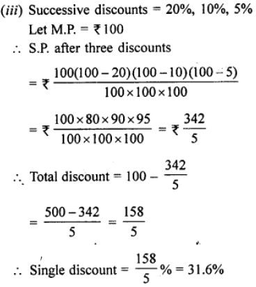 Find a single discount (as percent) equivalent to following successive