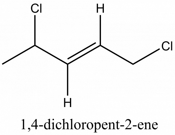 has two different groups attached to the terminal carbon of the both double bond so it can show geometrical isomerism