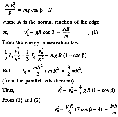 A Uniform Solid Cylinder Of Radius R 15 Cm Rolls Over A Horizontal Plane Passing Into An Inclined Plane Forming An Angle A 30 Sarthaks Econnect Largest Online Education Community