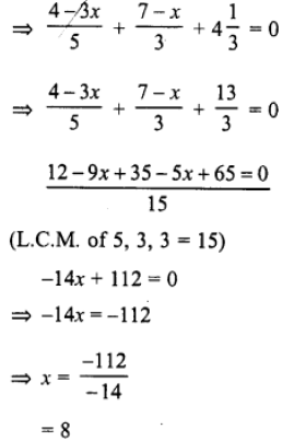 Solve 4 3x 5 7 X 3 4 1 3 0 Hence Find The Value Of P If 2p 2x 1 0 Sarthaks Econnect Largest Online Education Community