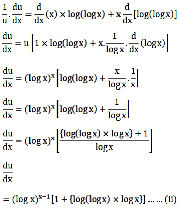 Find Dy Dx When Y X Log X Log X X Sarthaks Econnect Largest Online Education Community