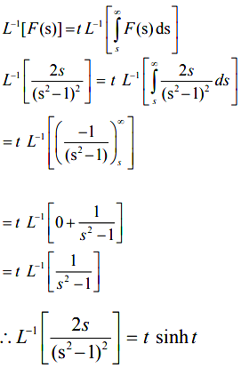 Find L^-1[2s/(s^2 - 1)^2] - Sarthaks eConnect | Largest Online ...