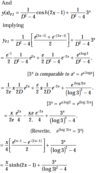 Solve D 2y Dx 2 4y Cosh 2x 1 3 X Sarthaks Econnect Largest Online Education Community