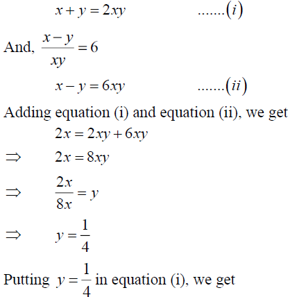 Solve The Following Systems Of Equations X Y 2xy X Y Xy 6 X 0 Y 0 Sarthaks Econnect Largest Online Education Community