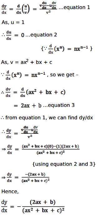 Differentiate The Following Functions With Respect To X 1 Ax 2 Bx C Sarthaks Econnect Largest Online Education Community