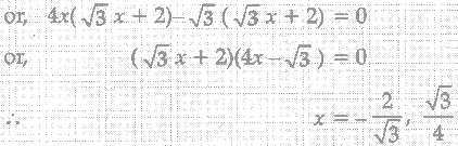 Solve The Following Quadratic Equation For X 4 3x 2 5x 2 3 0 Sarthaks Econnect Largest Online Education Community