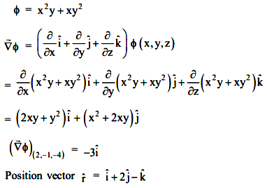 Find The Direction Derivative Of ϕ X Y Z X 2y Xy 2 At The Point 2 1 4 Along The Direction Of The Vector 1 2 1 Sarthaks Econnect Largest Online Education Community