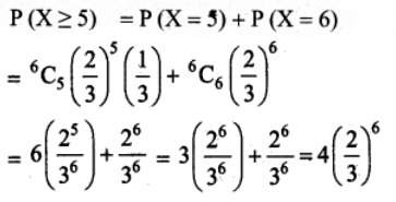 If For A Binomial Distribution B N P Mean 4 And Variance 4 3 The Probability P X 5 Is Equal To A 2 3 6 Sarthaks Econnect Largest Online Education Community