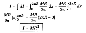 inertia of the whole ring about the axis YY',