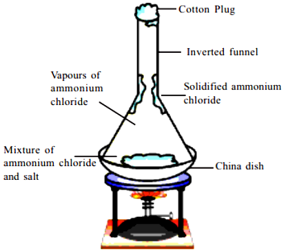 Draw and label the apparatus set up for the separation of a mixture by ...