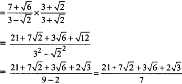 Simplify By Rationalizing The Denominator 7 6 3 2 Sarthaks Econnect Largest Online Education Community