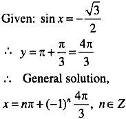 Find The Solution Of Sinx 3 2 Sarthaks Econnect Largest Online Education Community