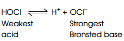 Among the following anions, the strongest Bronsted base is - Sarthaks ...