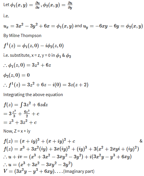 Find The Analytic Function For U X 3 3xy Sarthaks Econnect Largest Online Education Community