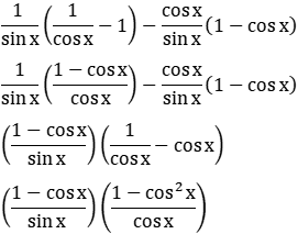 Prove The Identity Cosec X Sec X 1 Cot X 1 Cos X Tan X Sin X Sarthaks Econnect Largest Online Education Community