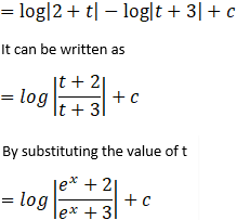 Evaluate: ∫E^x/(E^2X + 5E^x + 6) Dx - Sarthaks Econnect | Largest Online  Education Community