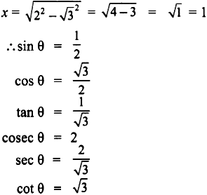 If 2 Cos 8 3 Then Find All The Trigonometric Ratios Of Angle 8 Sarthaks Econnect Largest Online Education Community