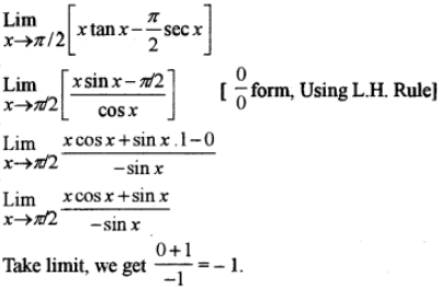 Evaluate Limx P 2 X Tan X P 2 Sec X Sarthaks Econnect Largest Online Education Community