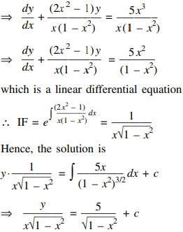 Solve The Differential Equation X 1 X 2 Dy 2x 2y Y 5x 3 Dx 0 Sarthaks Econnect Largest Online Education Community