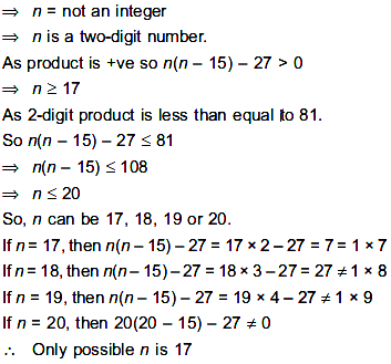 Determine the sum of all possible positive integers n, the product of